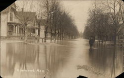 Elmwood Avenue - Flooded Disasters Postcard Postcard