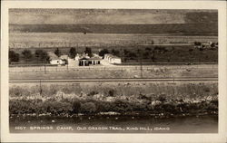 Hot Springs Camp, Old Oregon Trail Postcard