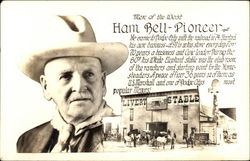 Men of the West - Ham Bell, Pioneer Cowboy Western Postcard Postcard