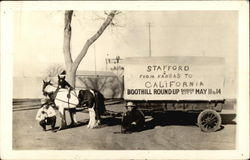 Covered Wagon on Way to Boothill Round-Up, Dodge City Cowboy Western Postcard Postcard