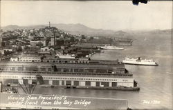 Water Front from the Bay Bridge Postcard