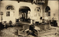 East Portion of Lounge at The Olympic Club, Lakeside San Francisco, CA Postcard Postcard