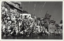 Masses Bathing in the Water Postcard