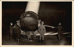 Nazi Air Raid Searchlight Nazi Germany Postcard Postcard