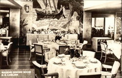 Waikiki Dining Room, S.S. Lurline Cruise Ships Postcard Postcard