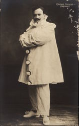 Enrico Caruso in Clown Suite Postcard