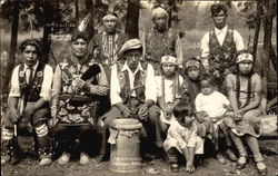 Menominee Indian Family Native Americana Postcard Postcard