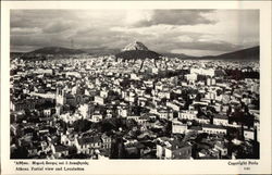 View of City and Lycabettos Postcard