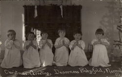 Christmas Greeting, Deaconess Baby Fold Normal, IL Postcard Postcard