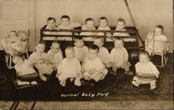 Babies Posing - Normal Baby Fold Illinois Postcard Postcard