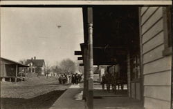 Main Street of Town, Bloomington or Atlanta Illinois Postcard Postcard