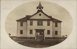 School Building, maybe California Postcard