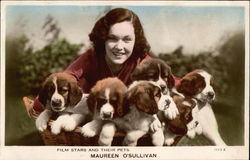 Maureen O'Sullivan Saint Bernards Postcard Postcard