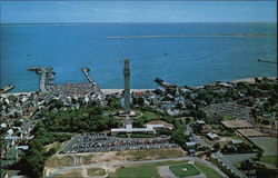 Aerial View of Provincetown, Cape Cod Massachusetts Postcard Postcard