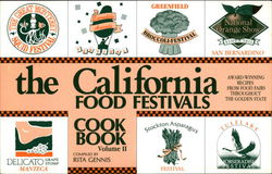 California Food Festivals Cookbook Modern (1970's to Present) Postcard Postcard