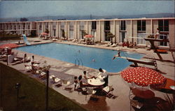 Poolside View, Hilton Inn San Francisco, CA Postcard Postcard