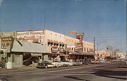 Street scene Barstow, CA Postcard Postcard