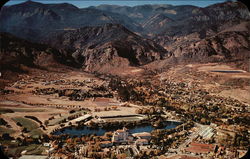 Aerial View of Broadmoor Hotel Colorado Springs, CO Postcard Postcard