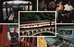 The Auto-Train Trains, Railroad Postcard Postcard