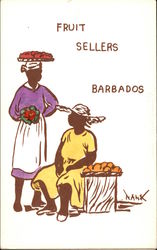 Fruit Sellers Barbados Caribbean Islands Postcard Postcard