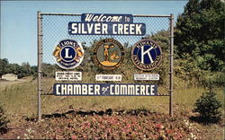 Welcome to Silver Creek New York Postcard Postcard