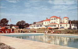 Shawmut Inn, Overlooking Pool and Ocean Kennebunkport, ME Postcard Postcard