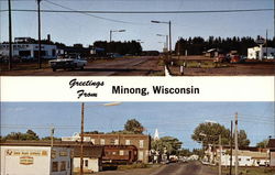 Greetings from Minong, Wisconsin Postcard