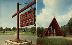 Garden of Our Lady of La Salette - La Salette Novitiate Postcard