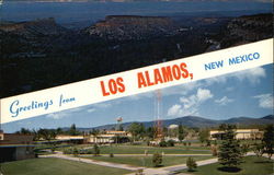 Scenes from Los Alamos & Santa Fe New Mexico Postcard Postcard