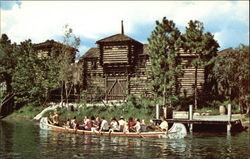 Frontierland Canoes Orlando, FL Disney Postcard Postcard