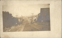 Looking Down Sacramento St San Francisco, CA Postcard Postcard