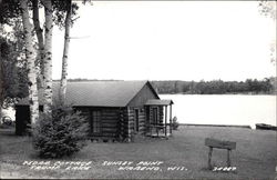 Cedar Cottage, Sunset Point, Trump Lake Wabeno, WI Postcard Postcard