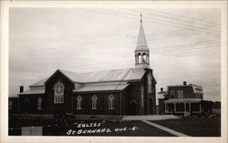 Eglise - Church Bernard, QC Canada Quebec Postcard Postcard