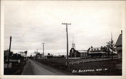 Looking Up Main Street Postcard