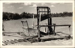 Alaskan Fish Wheel Postcard Postcard