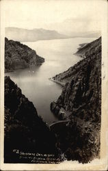 Shoshone Dam as Seen From an Airplane Postcard