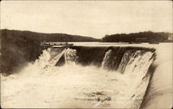 The Power Dam at High Water St. Croix Falls, WI Postcard Postcard