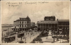 Main Street and Square Postcard