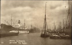 Antwerp. The Docks Postcard