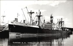 Turkish S.S. Yozgat at Searsport, Maine Postcard