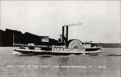 Steamer "Lady of the Lake" Lake Memphremagog Postcard