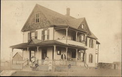 Family and Residence Endicott, NY Postcard Postcard