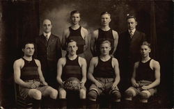 1915-16 Basketball Team Champions (Union-Endicott) New York Postcard Postcard