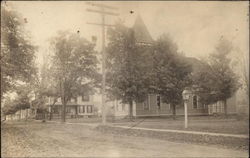 View of Residential Street Whitney Point, NY Postcard Postcard