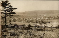 View of Town from Hill Whitney Point, NY Postcard Postcard