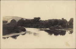 View of Lake and Bridge Whitney Point, NY Postcard Postcard