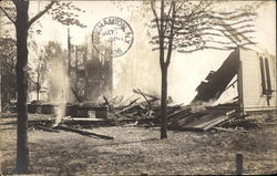 Presbyterian Church - Burned 1906 Union, NY Postcard Postcard