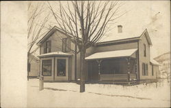 Residence in Snow Postcard