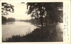 River Scene Postcard