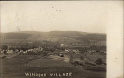 View over the Village Windsor, NY Postcard Postcard